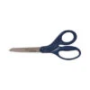 Titanium Bonded Scissors 8" Long 3.5" Cut Length Straight Navy Handle 17509