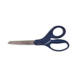 Titanium Bonded Scissors 8" Long 3.5" Cut Length Straight Navy Handle 17509