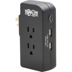 Tripp Lite Safe-IT 3 5-15P Outlet 2 USB-A 1050J Surge Protector Black SK3BUAM