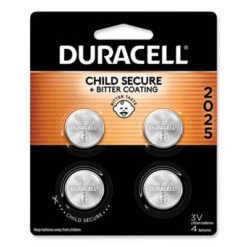 Lithium Coin Batteries With Bitterant 2025 4/Pack DL2025B4PK