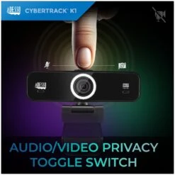 Adesso Cybertrack K1 1920 Pixels X 1080 Pixels Black CYBERTRACKK1 -Electronics Store 889209D