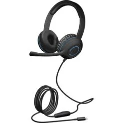 Cyber Acoustics USB-C Stereo Headset Black AC-5014