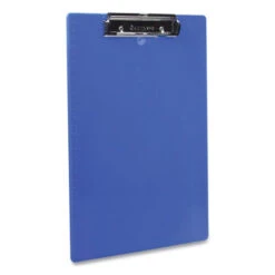 Recycled Plastic Clipboard 0.5" Clip Capacity Holds 8.5 X 11 Sheets Cobalt 21582