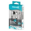 Maxell B-13 Bass Earbuds With Microphone 52" Cord White 199725