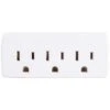 CyberPower GT3W Straight 3 Outlet Adapter White
