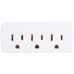 CyberPower GT3W Straight 3 Outlet Adapter White