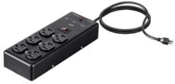 MONOPRICE HEAVY DUTY 6 OUTLET METAL SURGE POWER BOX, 540 JOULES, WITH 6FT CORD,
