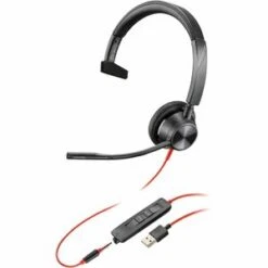Poly Blackwire BW3315 Monaural On-Ear Wired USB-A Headset 76J12AA