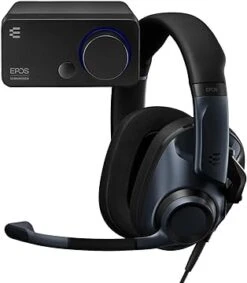 EPOS LE PC Gaming H6PRO Open Acoustic Headset Audio Card Bundle Black, Open Box