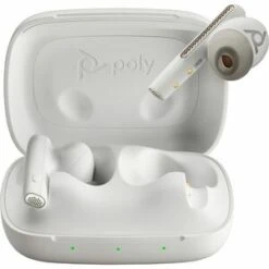 Poly Voyager Free 60 UC White Sand Earbuds, Adapter And Charge Base 7Y8L4AA