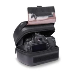 USA GEAR Hard Shell DSLR Camera Case With Molded EVA Protection Black