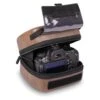 USA GEAR Hard Shell DSLR Camera Case With Molded EVA Protection Vegan Brown
