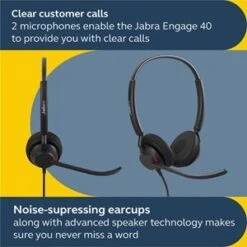 JABRA ENGAGE 40 INLINE LINK, STEREO, USB-C, UC