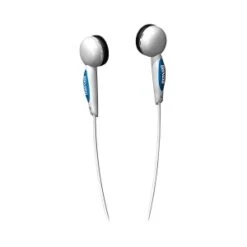EB125 Digital Stereo Binaural Ear Buds For Portable Music Players Silver 190568