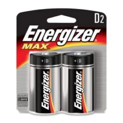 MAX Alkaline D Batteries 1.5 V 2/Pack E95BP2